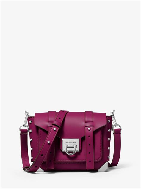 Manhattan Small Leather Crossbody Bag .